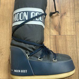 The Original Moon Boots Snow Moon Boot Navy/Charcoal Size 39 - 41 / 7 - 9